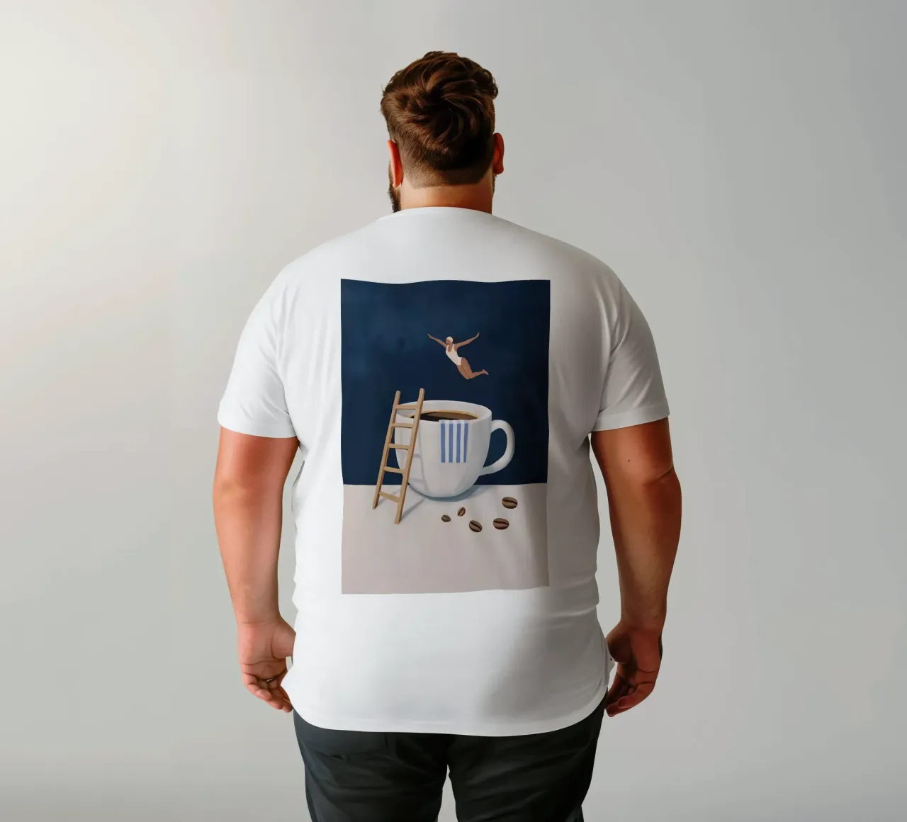Tuffatore di caffè t-shirt da mary shop