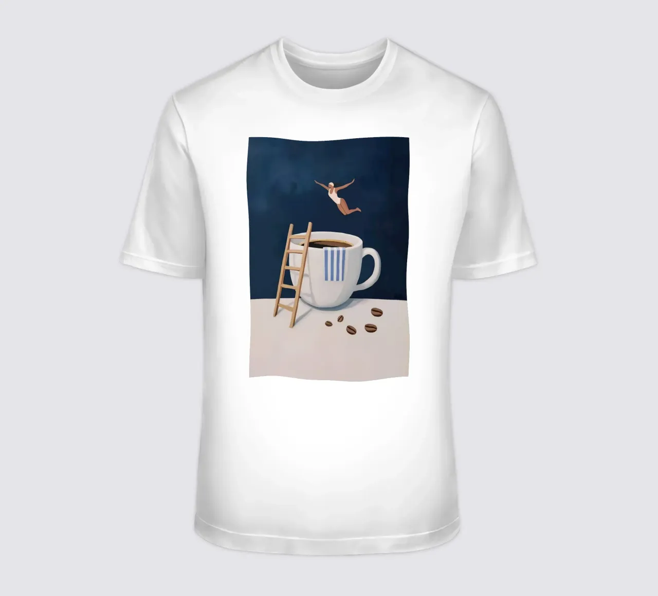 Tuffatore di caffè t-shirt da mary shop