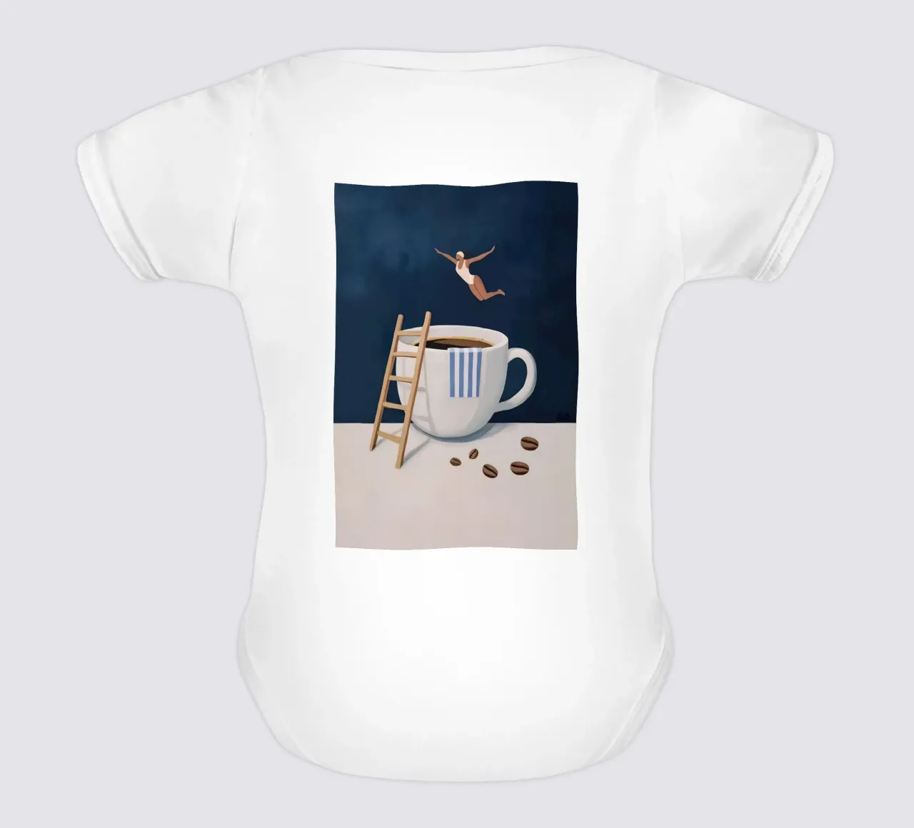 Tuffatore di caffè body neonato maniche corte da mary shop