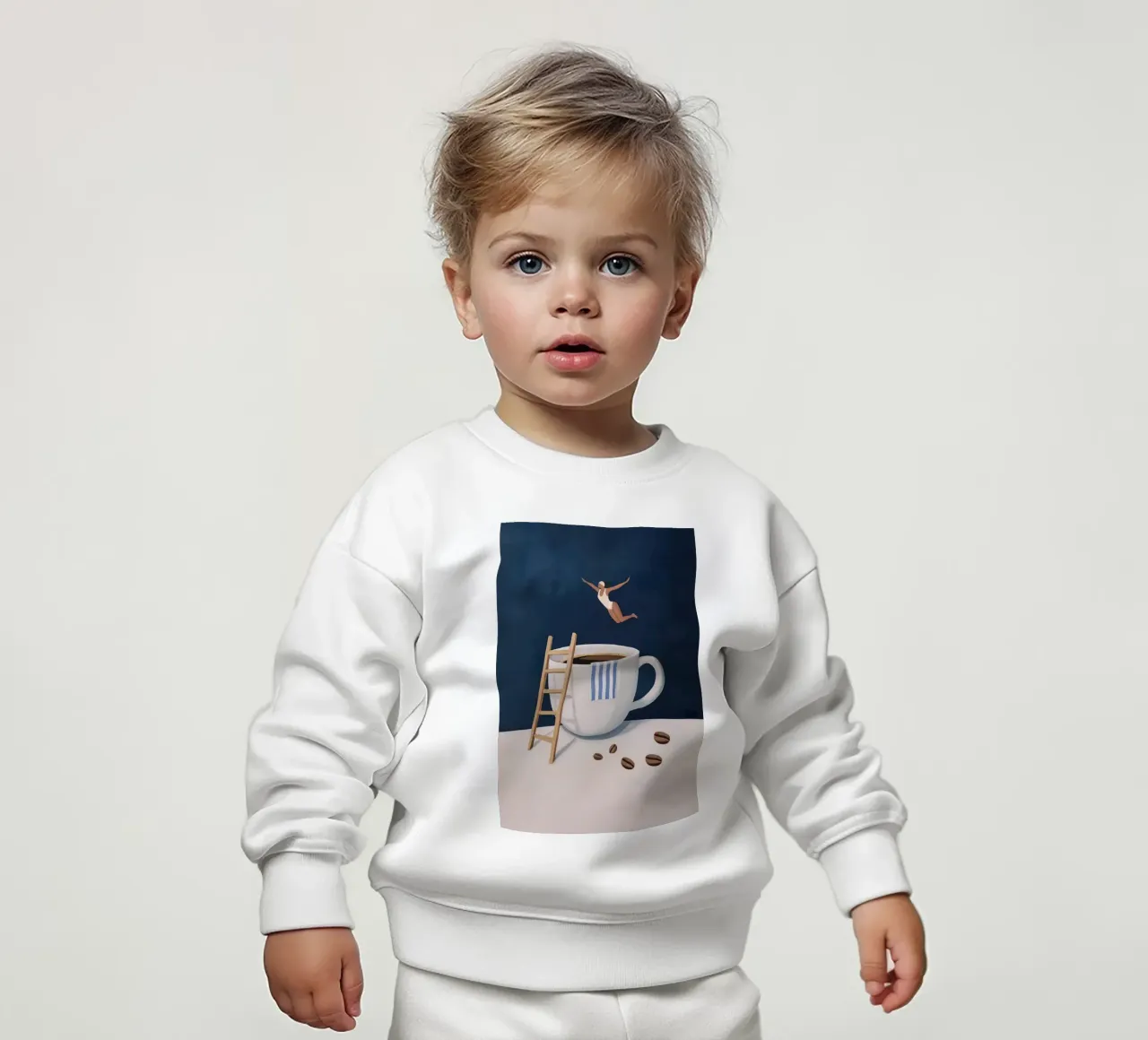 Tuffatore di caffè felpa neonato da mary shop