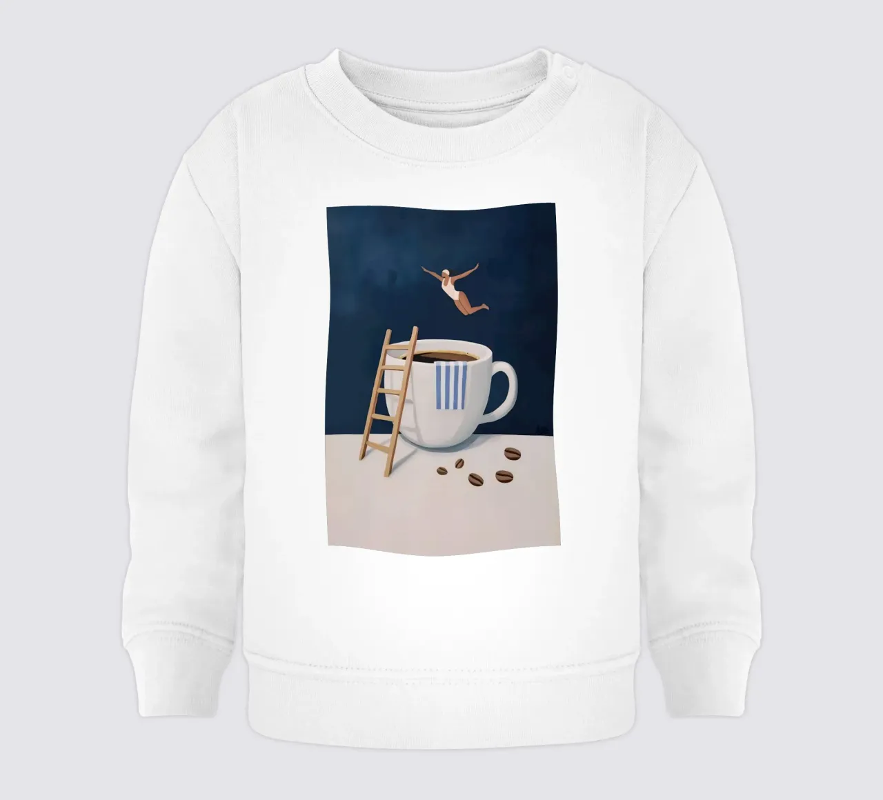 Tuffatore di caffè felpa neonato da mary shop