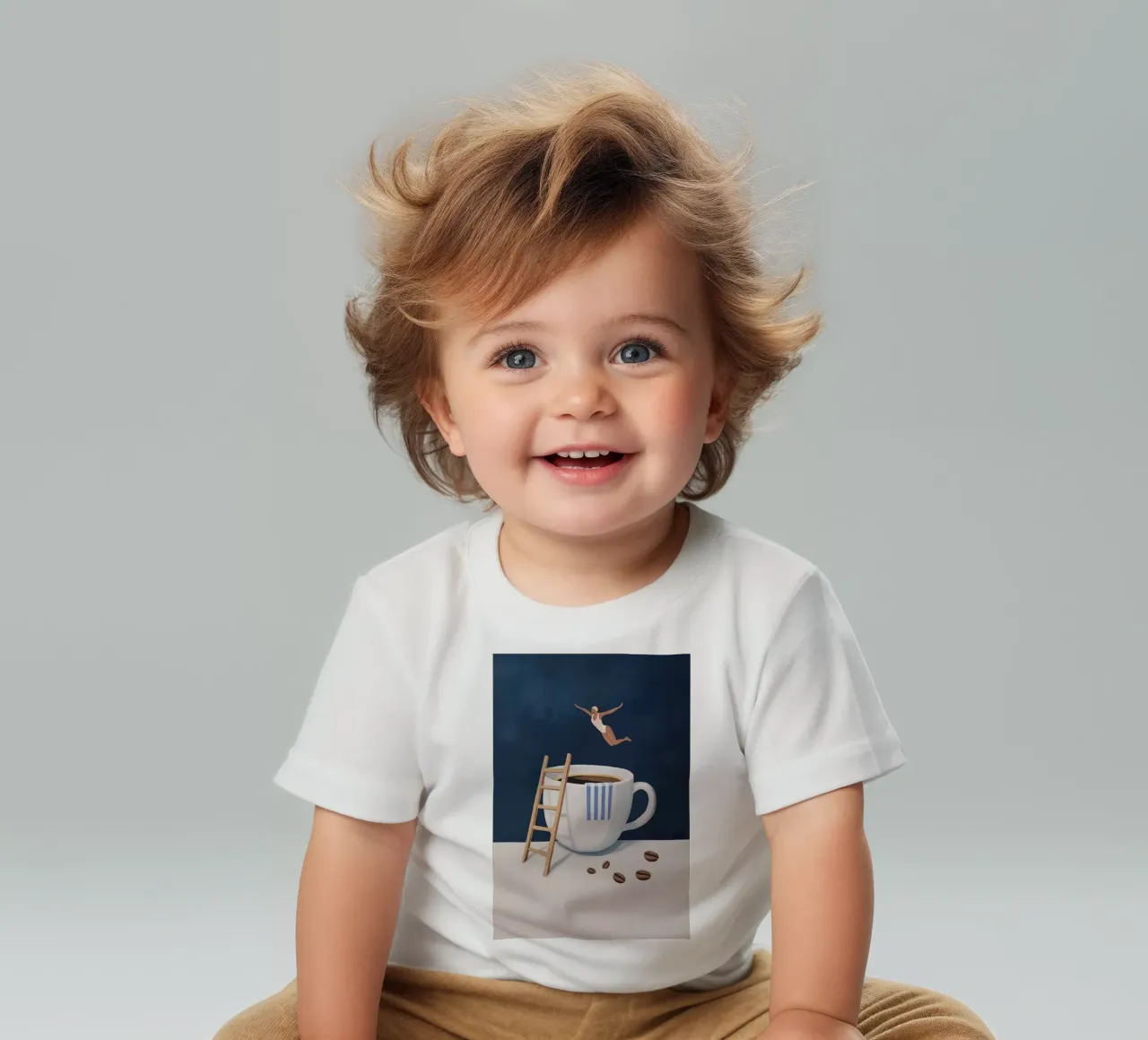 Tuffatore di caffè maglietta neonato da mary shop