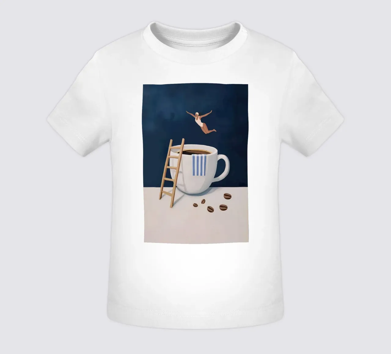 Tuffatore di caffè maglietta neonato da mary shop