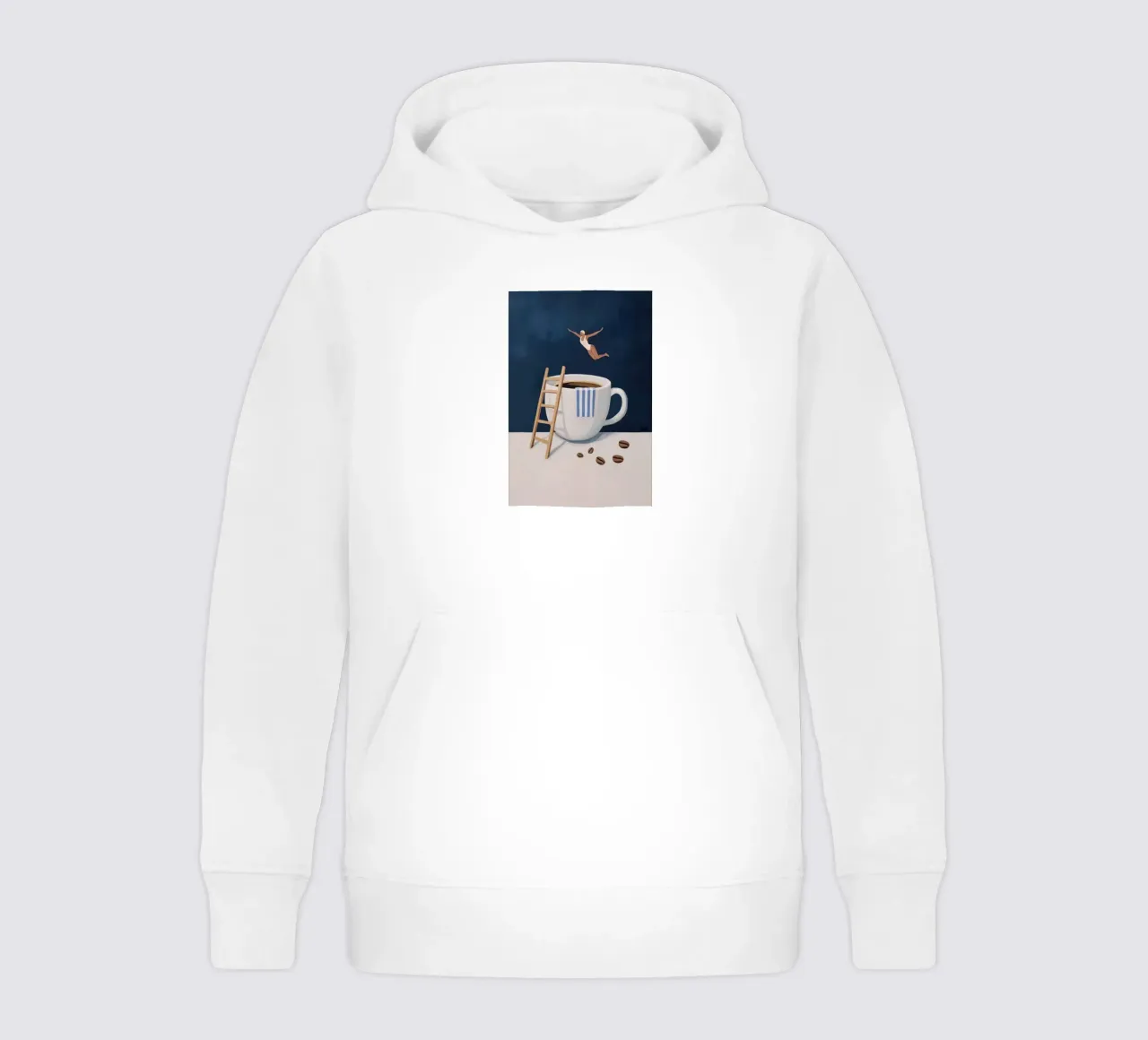 Tuffatore di caffè felpa bambino con cappuccio da mary shop