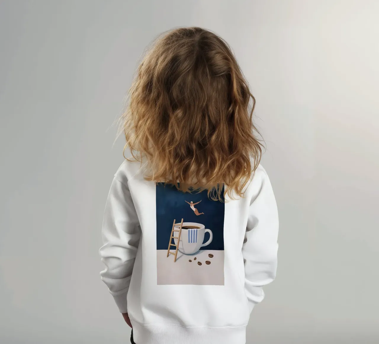 Tuffatore di caffè felpa bambino da mary shop