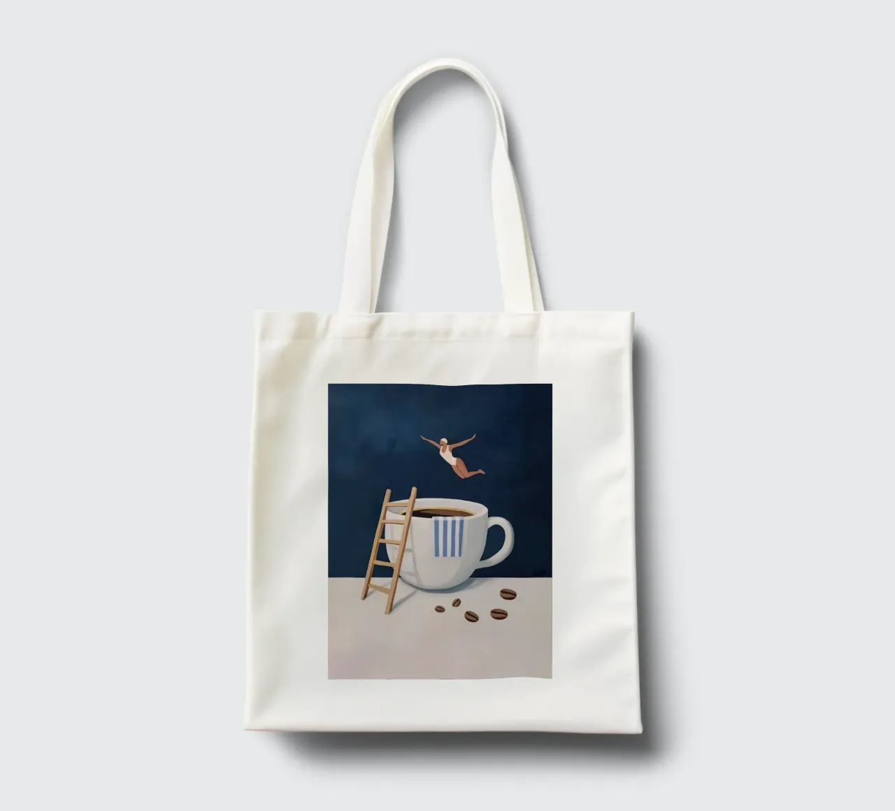 Tuffatore di caffè borsa in juta da mary shop
