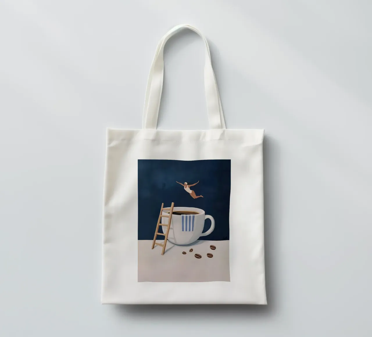 Tuffatore di caffè borsa in juta da mary shop