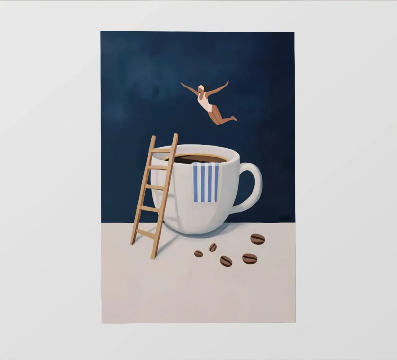 Tuffatore di caffè telo in pvc da mary shop