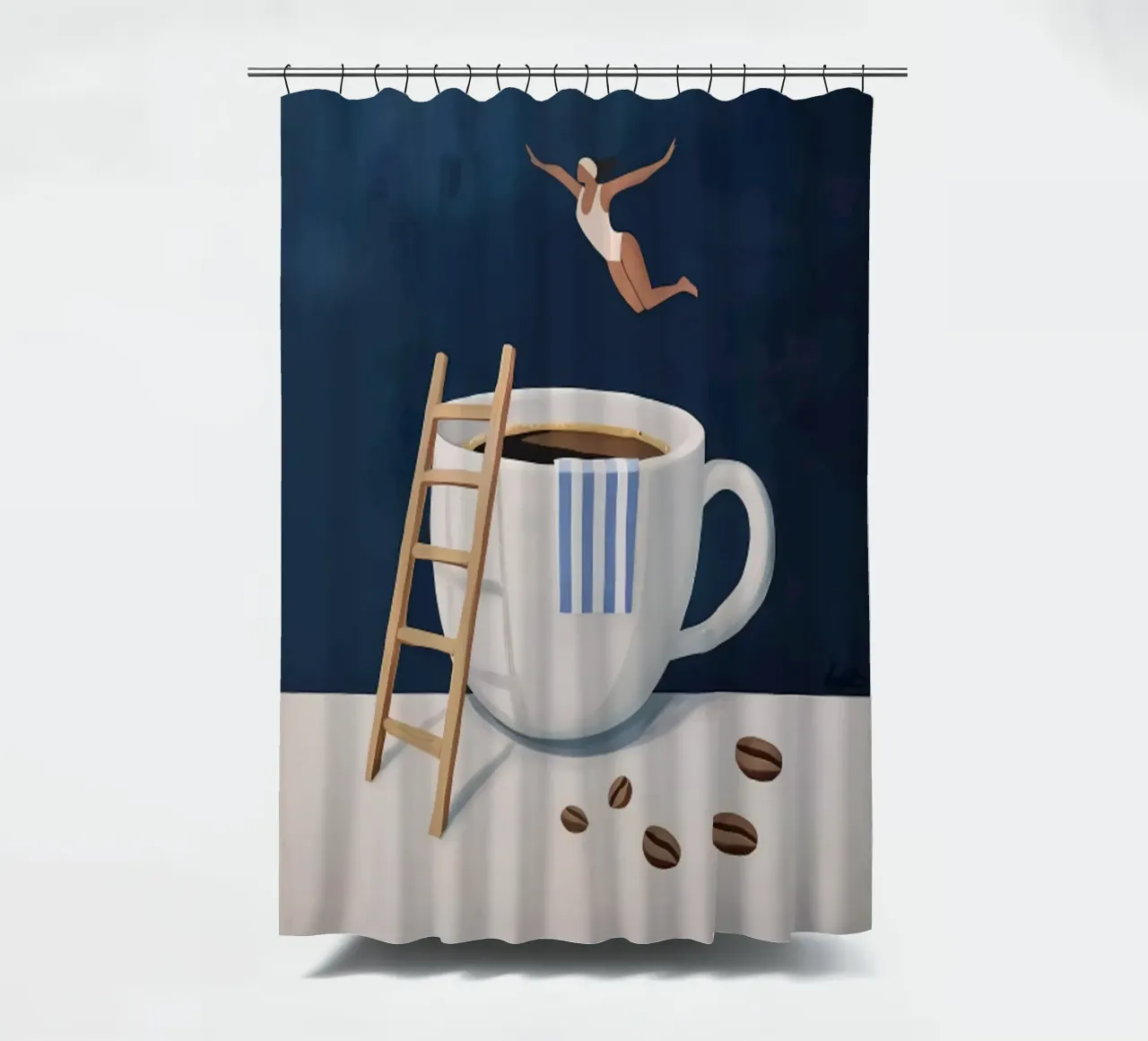 Tuffatore di caffè tenda da doccia da mary shop