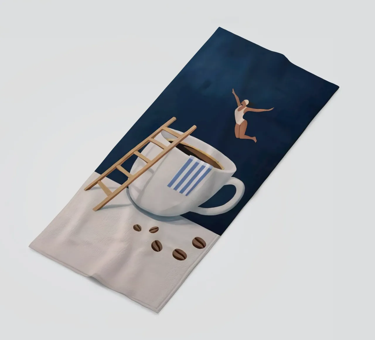 Tuffatore di caffè telo mare da mary shop