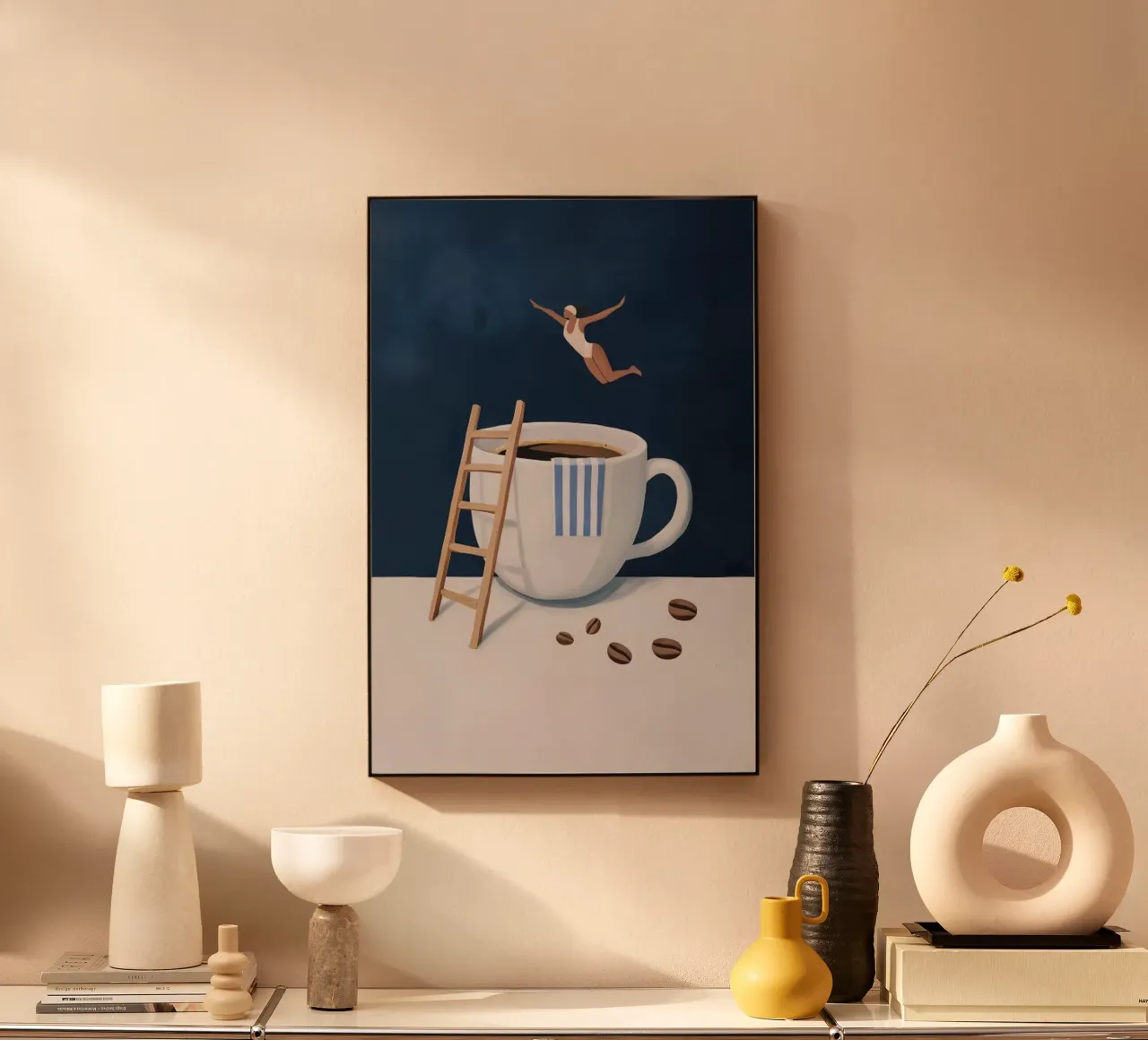 Tuffatore di caffè alluminio dibond da mary shop