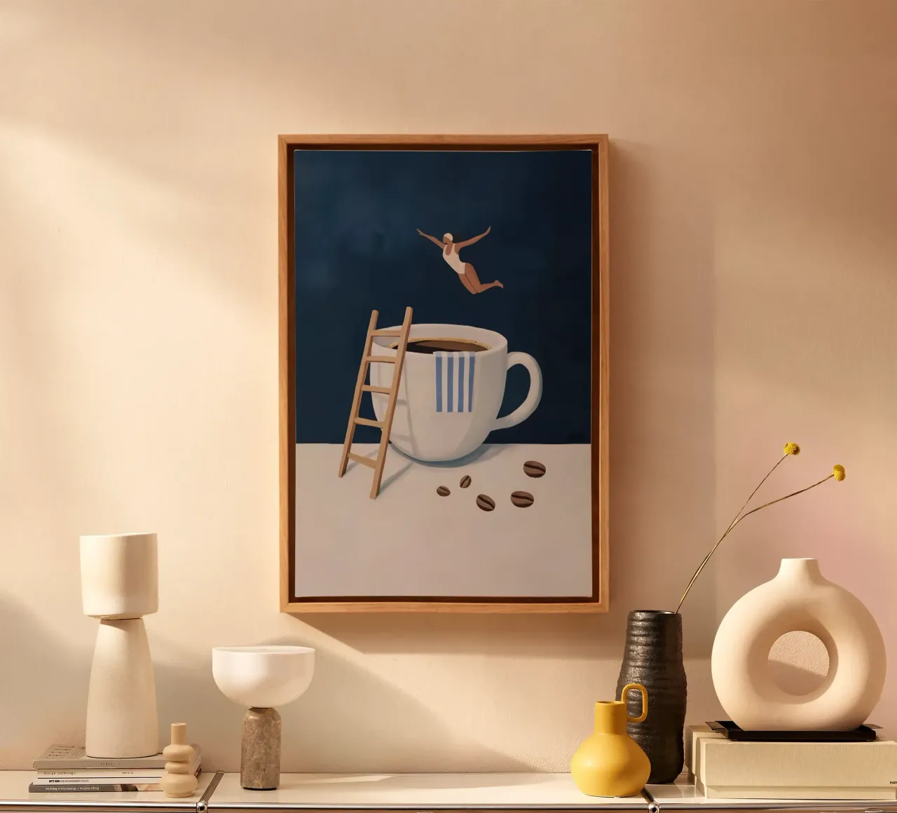 Tuffatore di caffè tela da mary shop