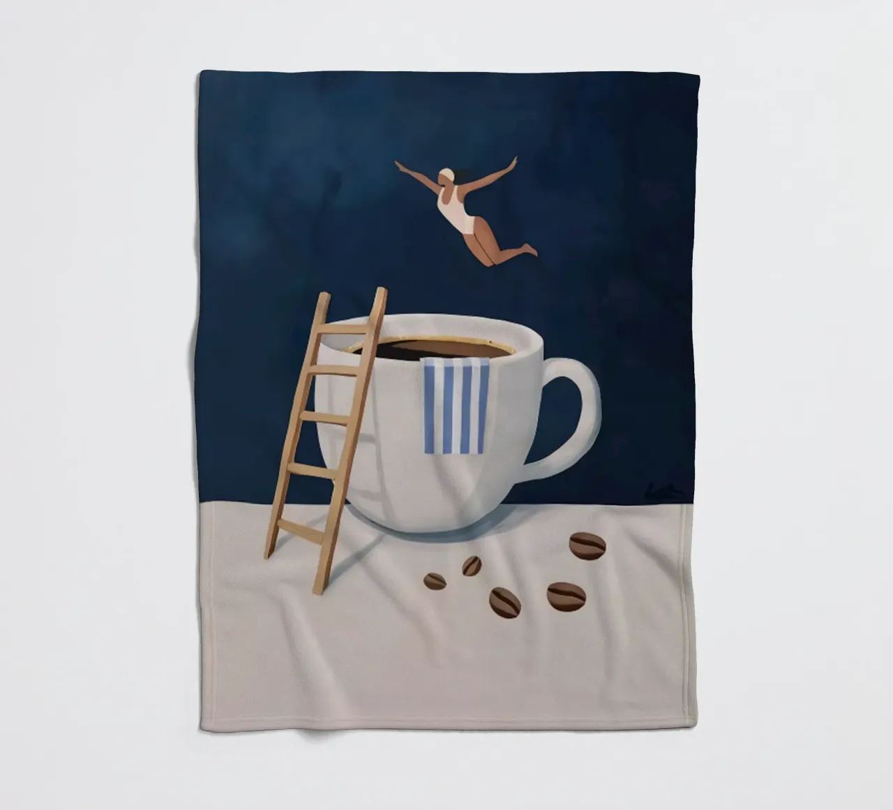 Tuffatore di caffè coperta in pile da mary shop