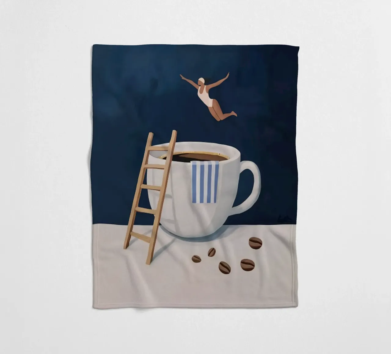 Tuffatore di caffè coperta in pile da mary shop