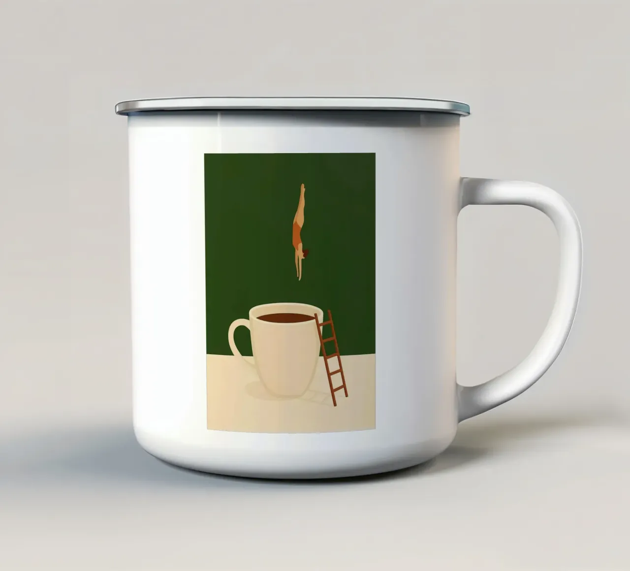 Caffè subacqueo Cucina stravagante del medio secolo tazza in smalto da mary shop