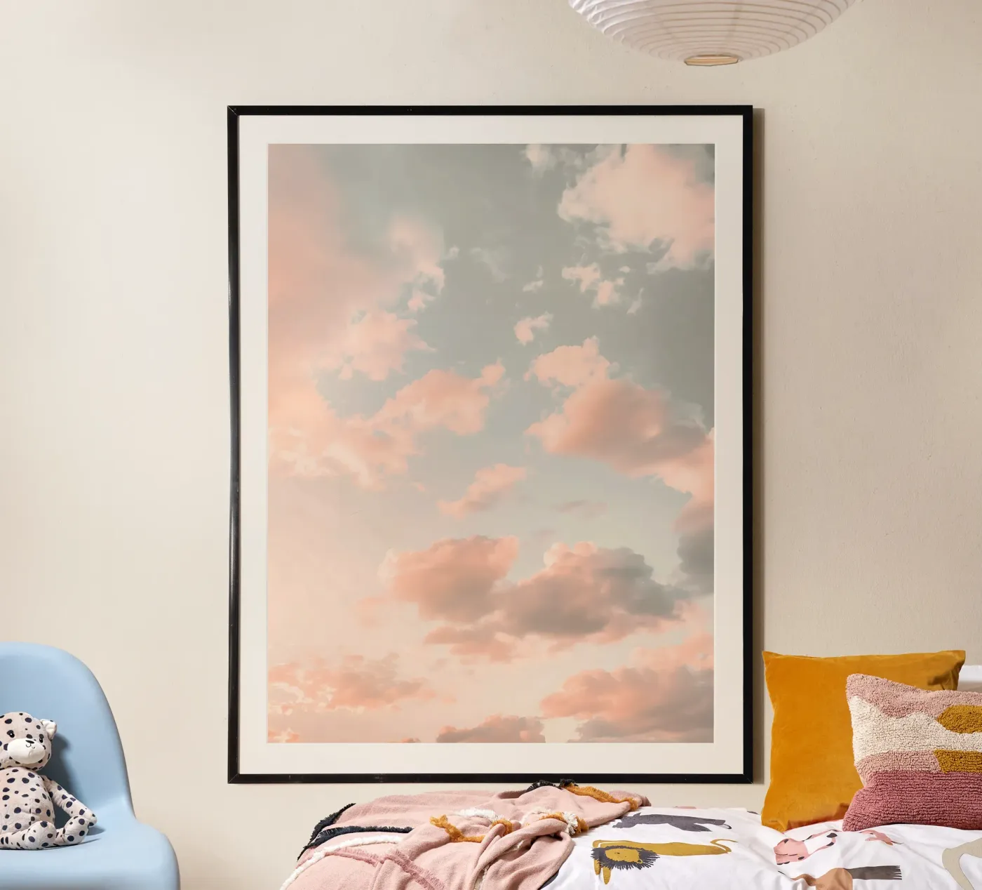Peach Pastel Sky Dreamy Cloudscape Poster von Moon  Bloom