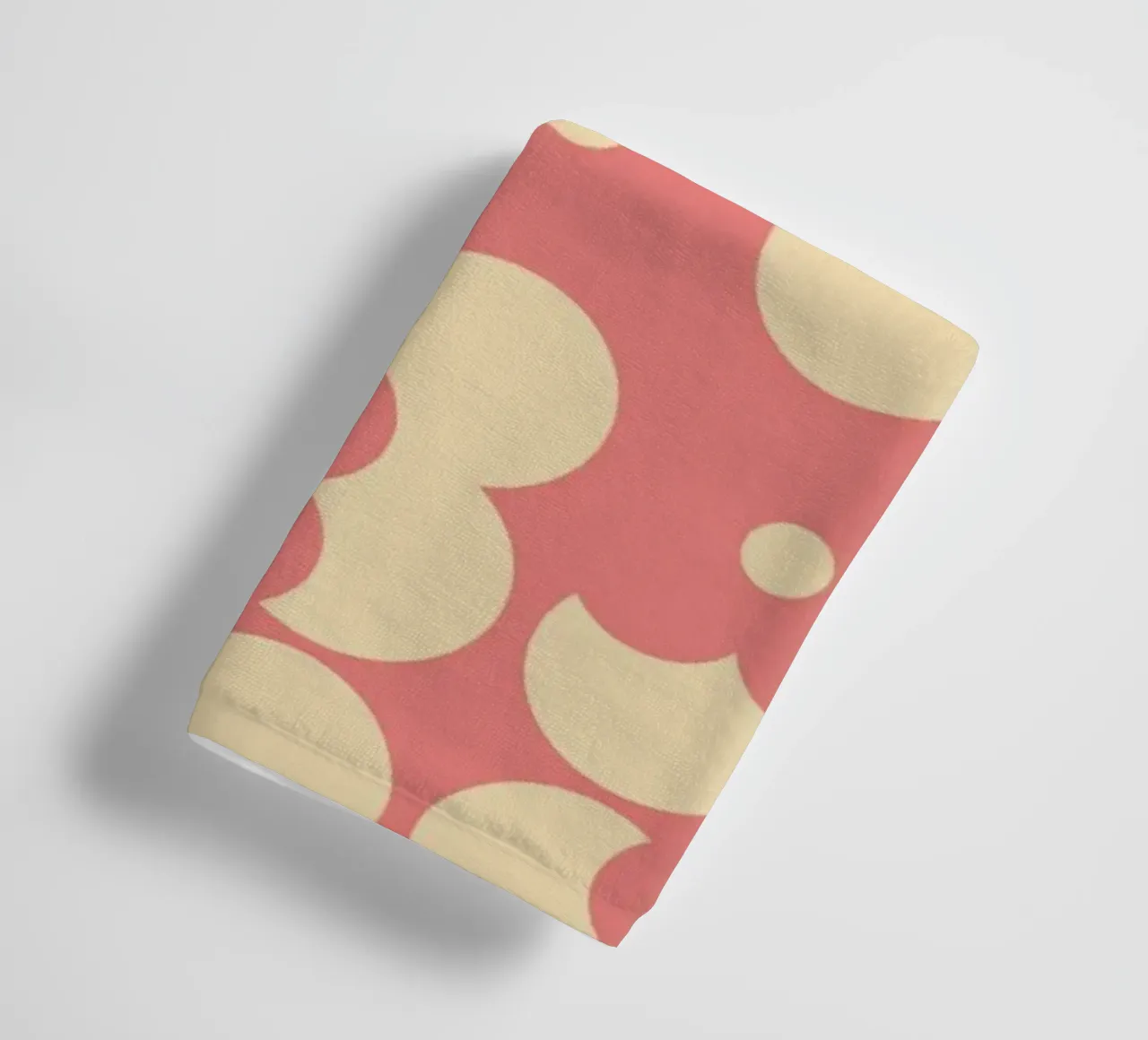 Pink fall retro 60s floral pattern asciugamano da bagno da TijanaArtStudio88