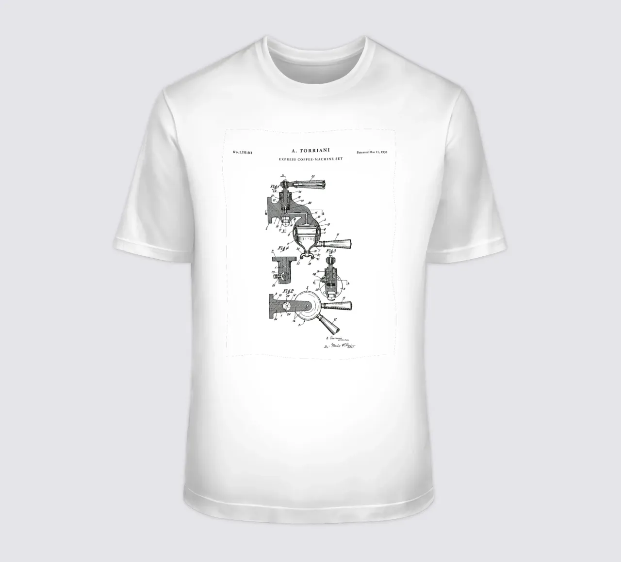 Espresso Machine Patent t-shirt da mary shop