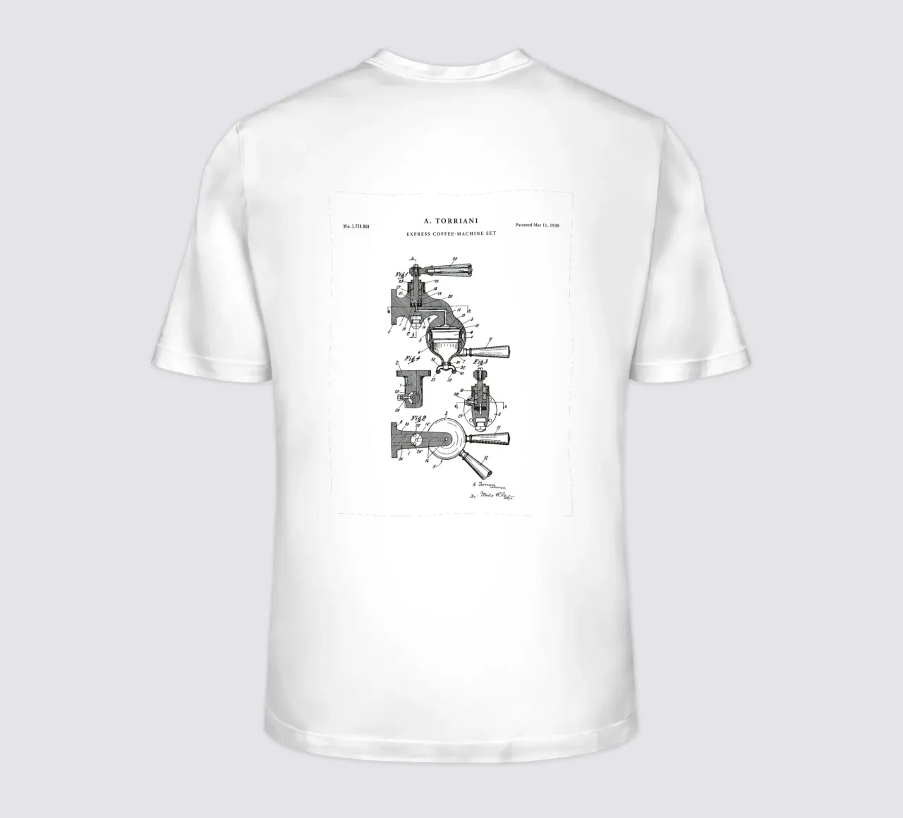 Espresso Machine Patent t-shirt da mary shop