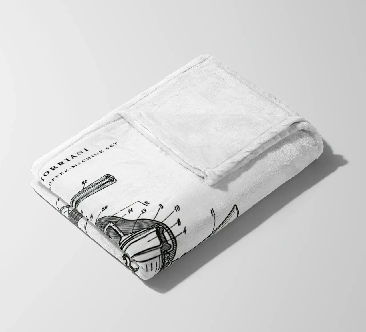 Espresso Machine Patent coperta in pile da mary shop