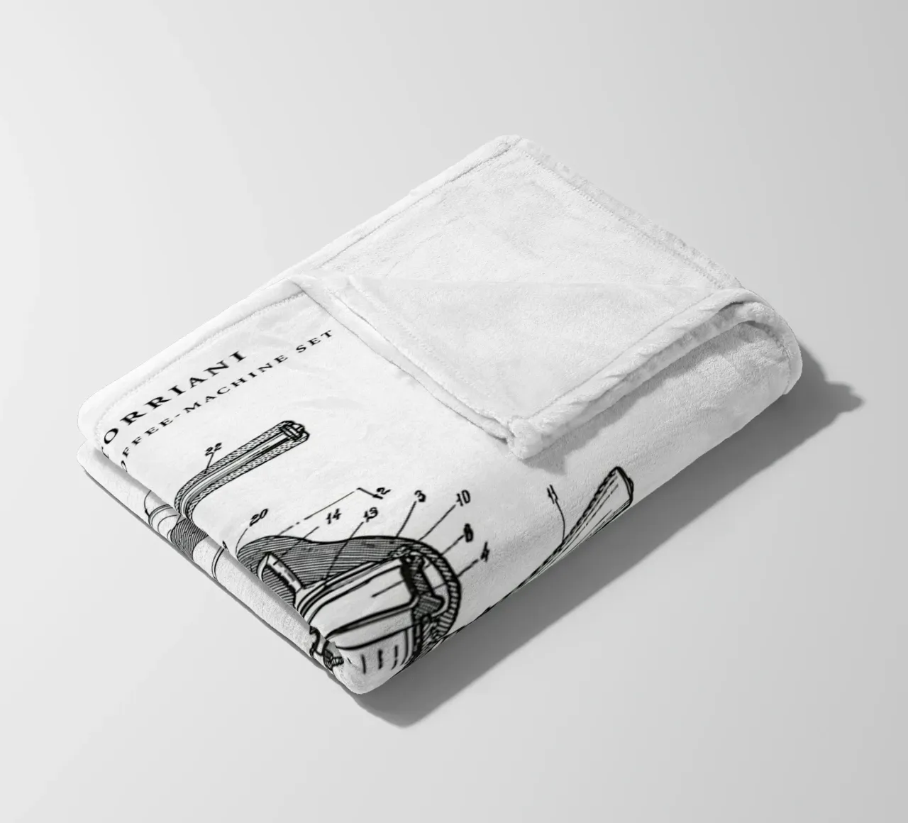 Espresso Machine Patent coperta in pile da mary shop