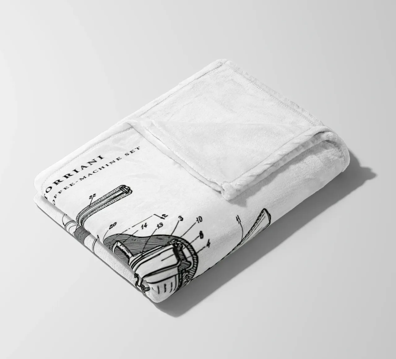 Espresso Machine Patent coperta in pile da mary shop