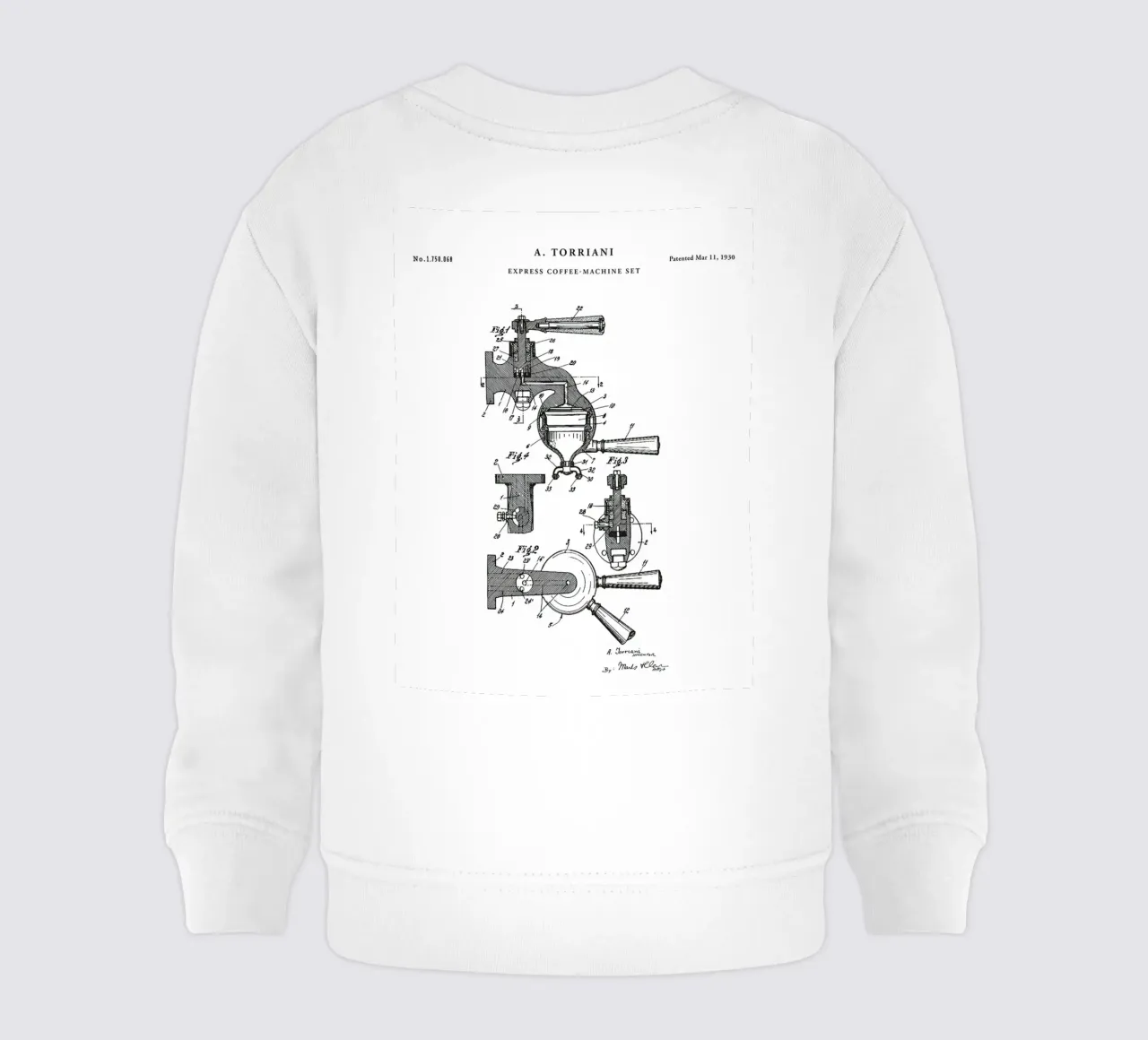 Espresso Machine Patent felpa neonato da mary shop