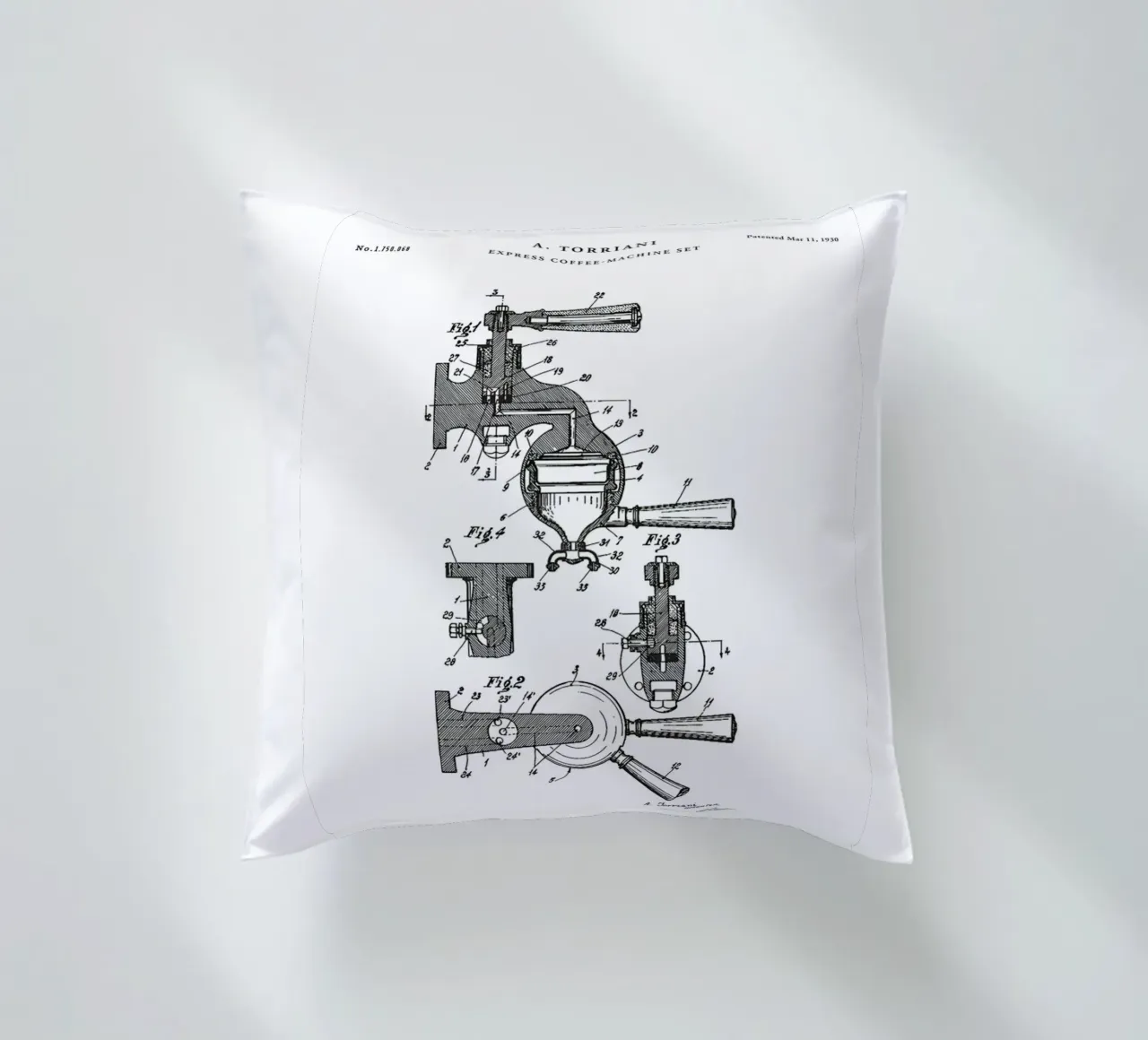 Espresso Machine Patent cuscino da mary shop