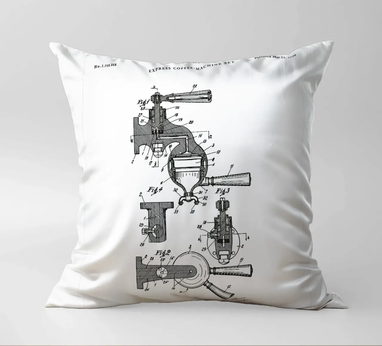 Espresso Machine Patent cuscino da mary shop
