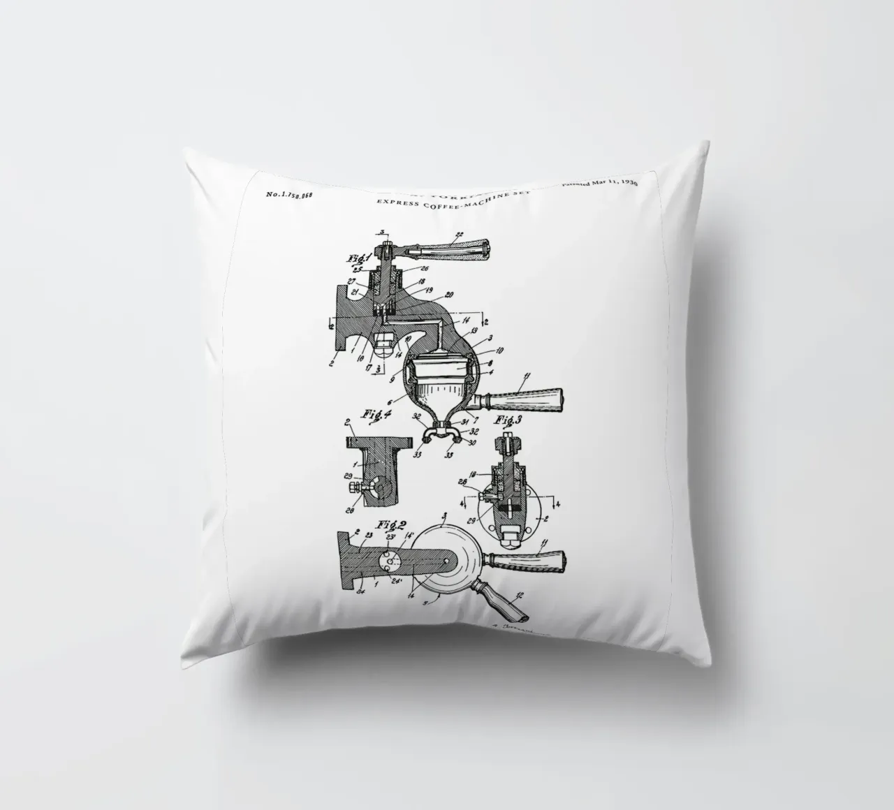 Espresso Machine Patent cuscino da mary shop