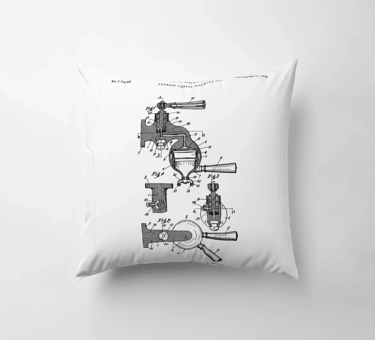 Espresso Machine Patent cuscino da mary shop
