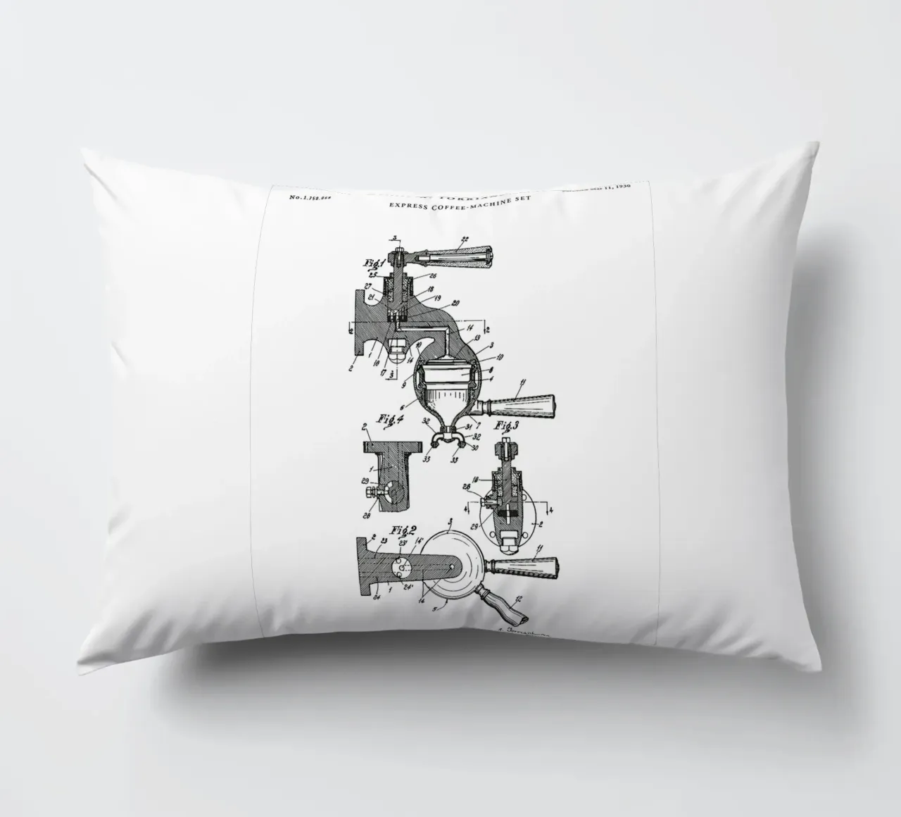 Espresso Machine Patent cuscino da mary shop