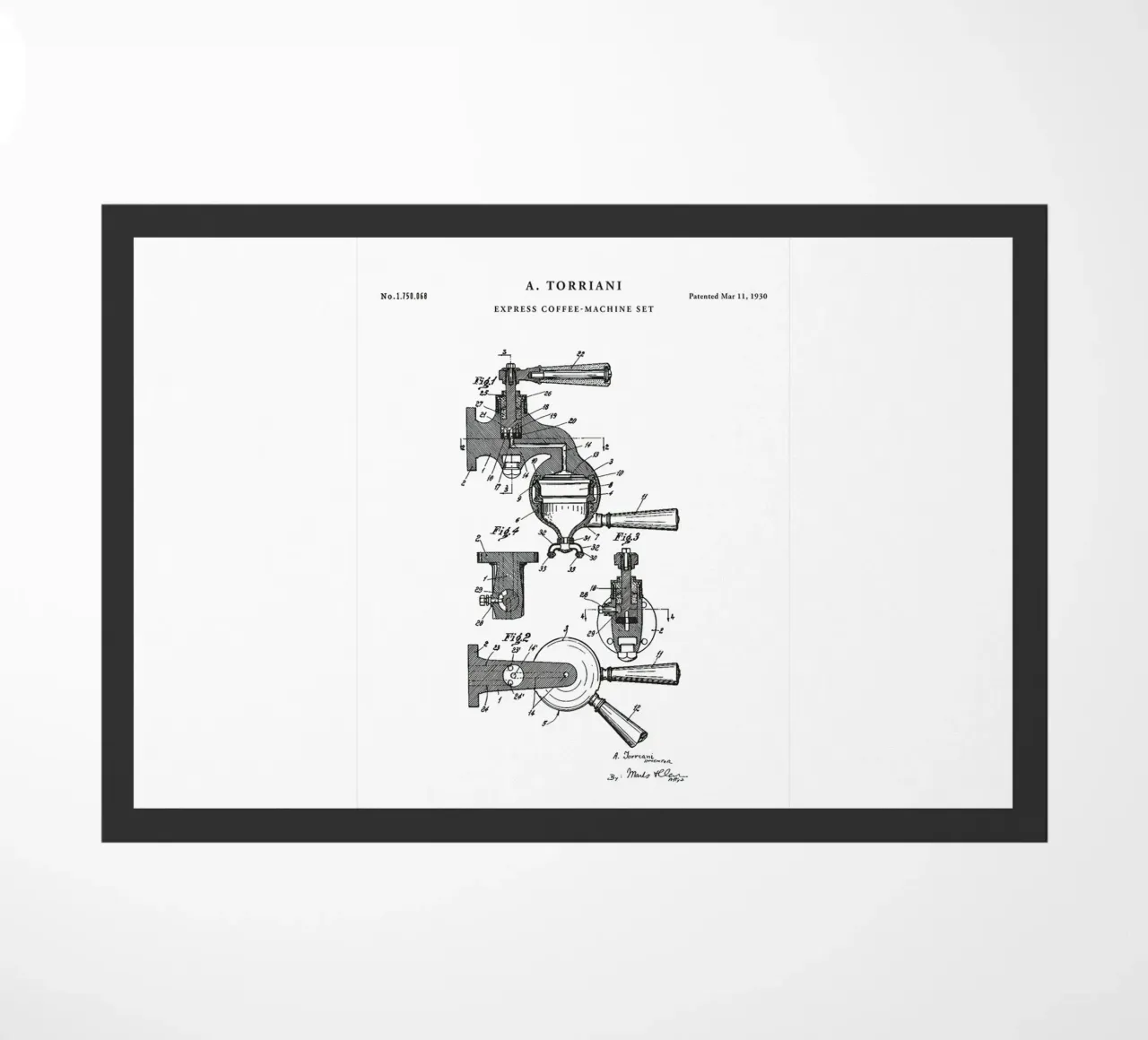 Espresso Machine Patent zerbino da mary shop