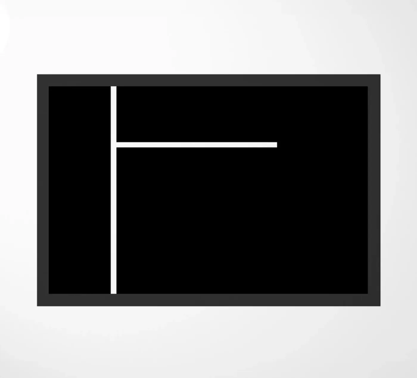 ESSEN - black doormat by CityLights