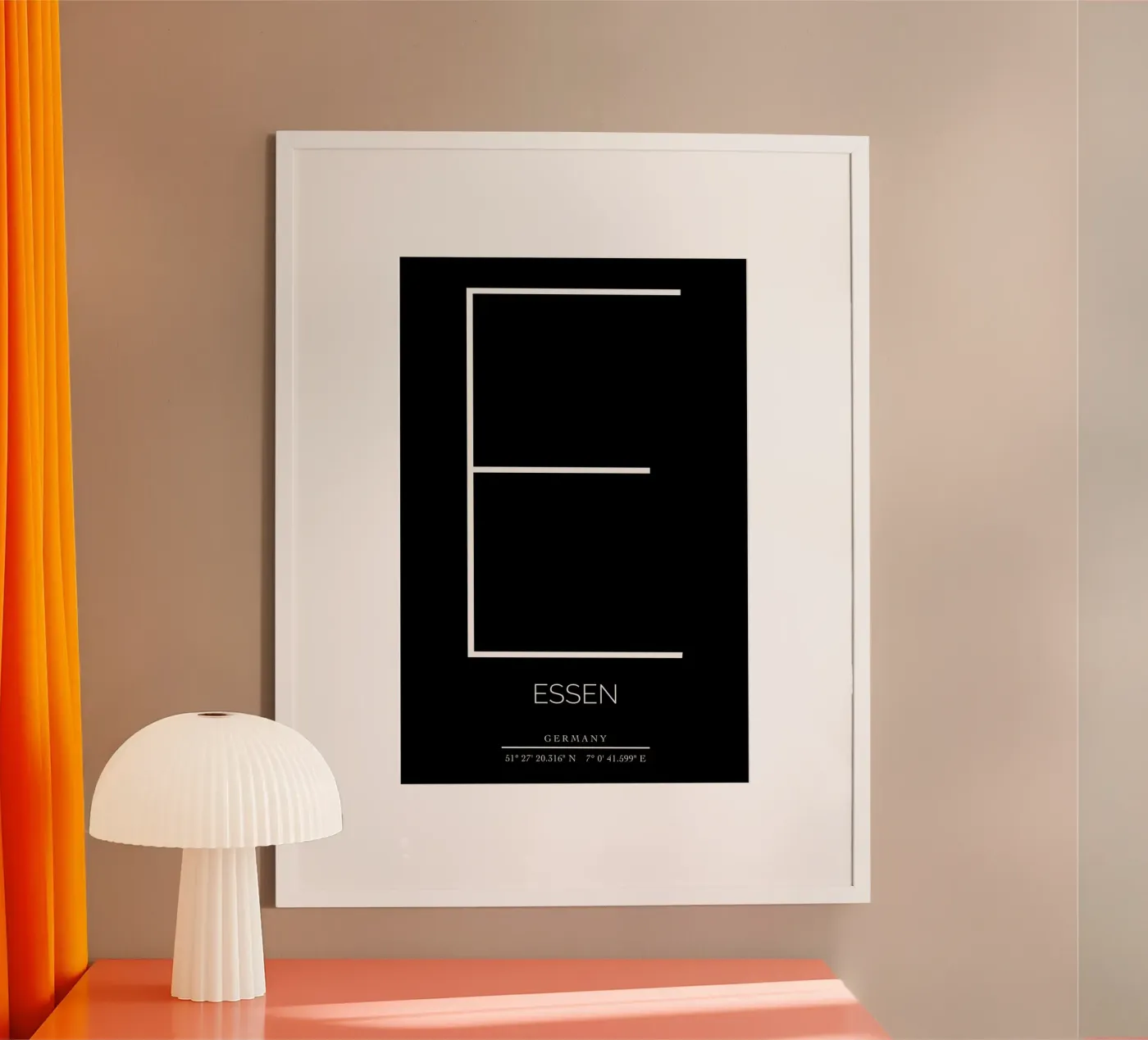 ESSEN - black poster van CityLights