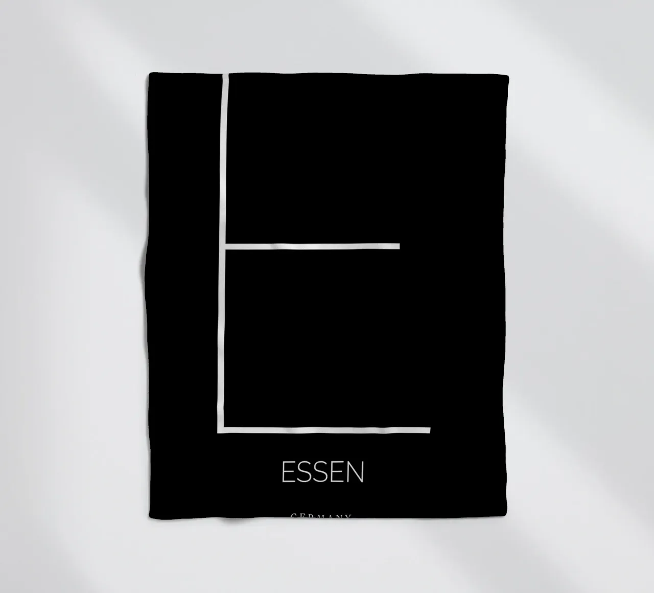 ESSEN -  black coperta in pile da CityLights