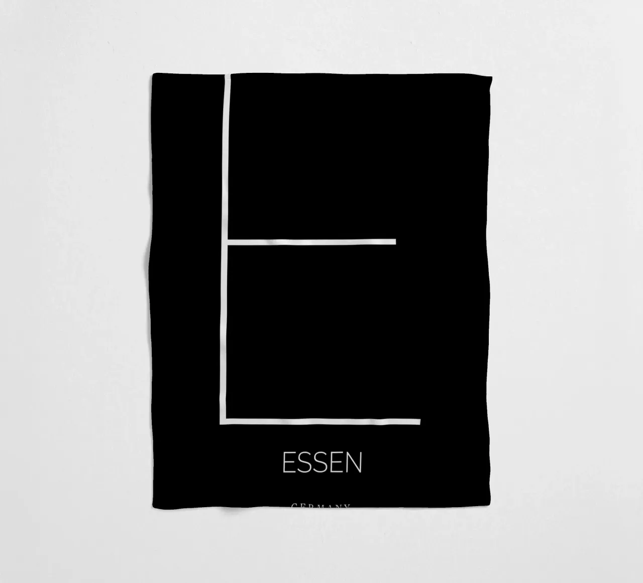 ESSEN -  black coperta in pile da CityLights
