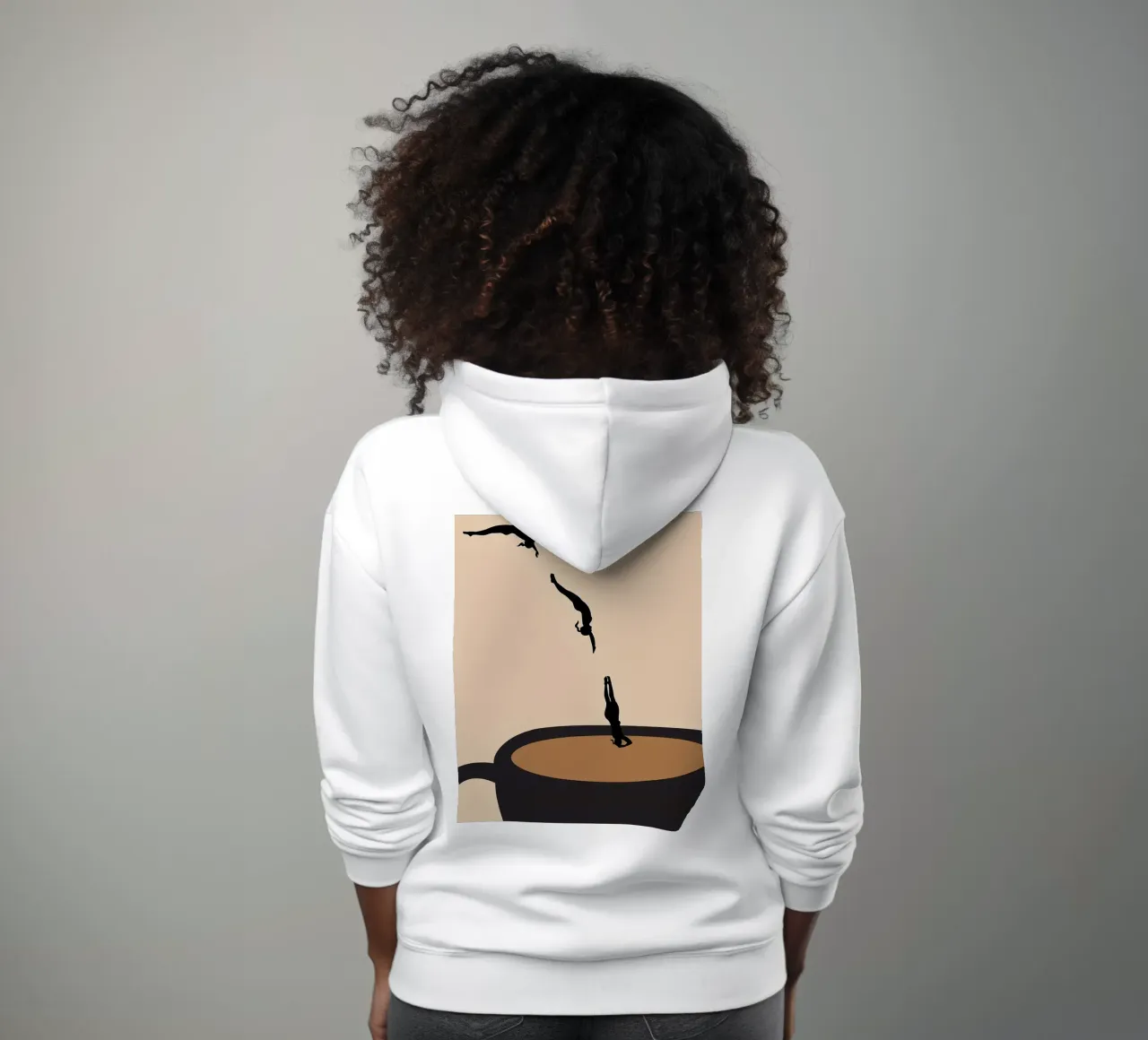Master Dive into Coffee felpa con cappuccio da mary shop