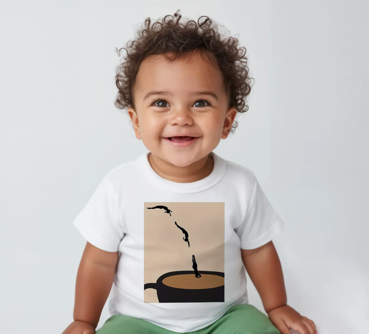 Master Dive into Coffee maglietta neonato da mary shop
