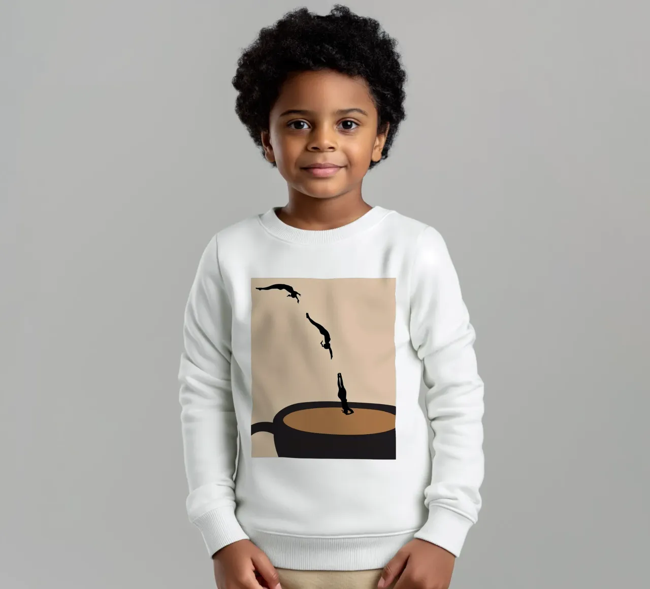 Master Dive into Coffee felpa bambino da mary shop
