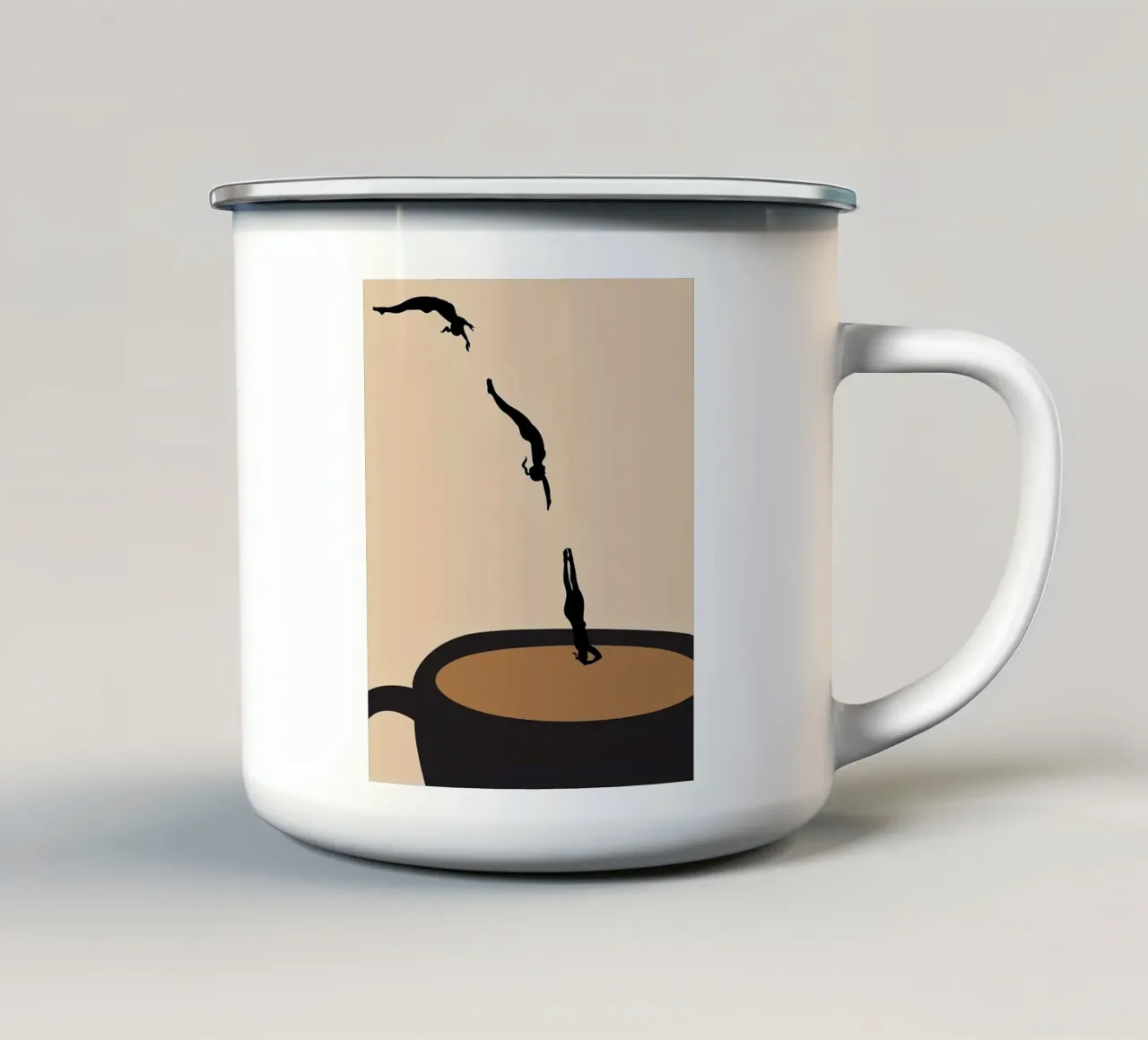 Master Dive into Coffee tazza in smalto da mary shop