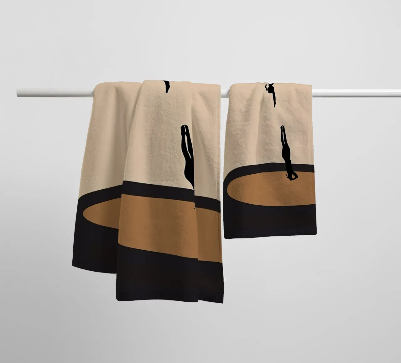 Master Dive into Coffee asciugamano da bagno da mary shop