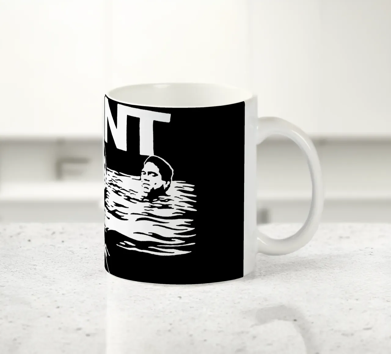 Silhouette di nuoto - Slint Rock tazza in ceramica da grass.studio_