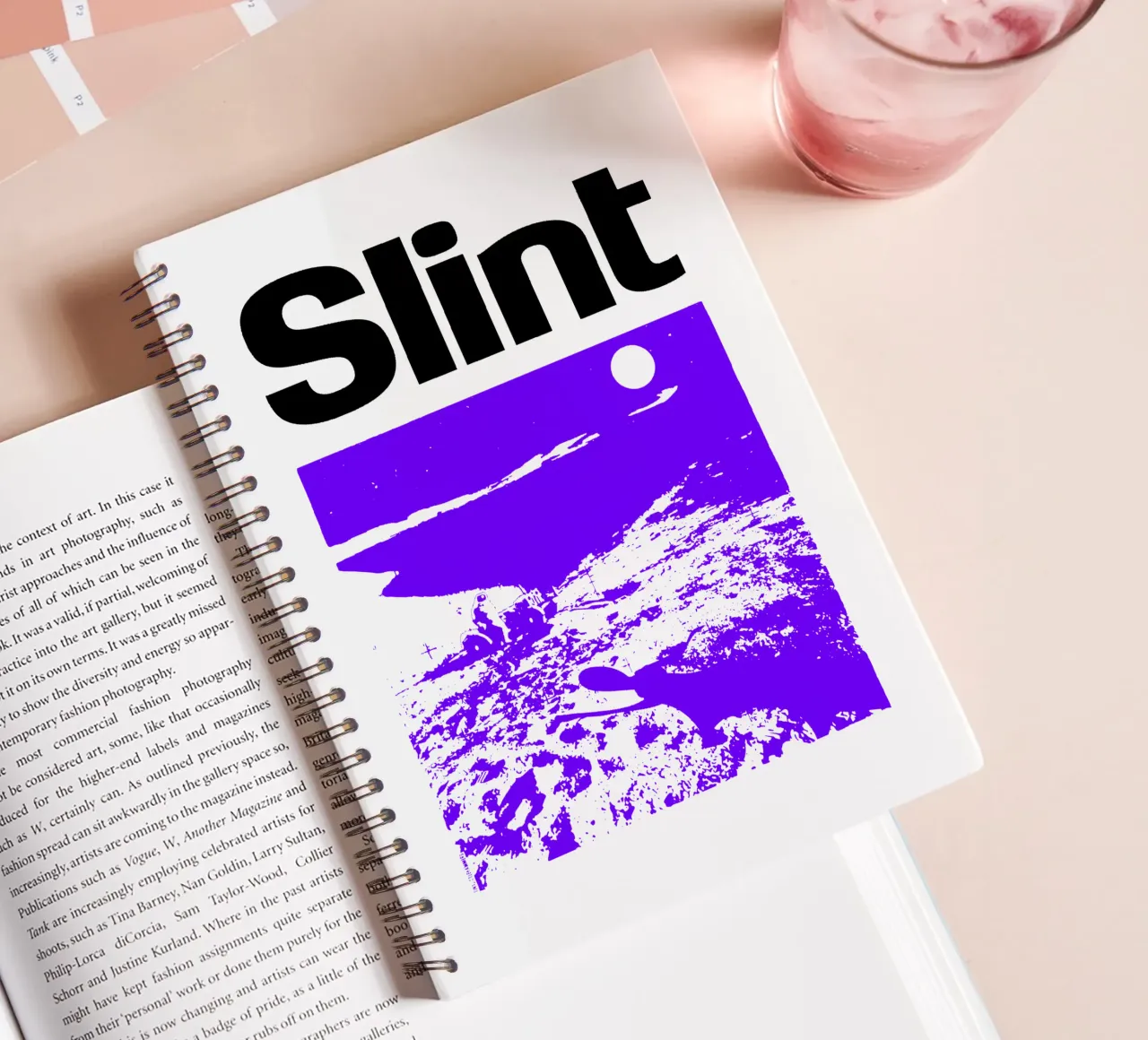 Silhouette Style - Slint Pop spiral notebook by grass.studio_