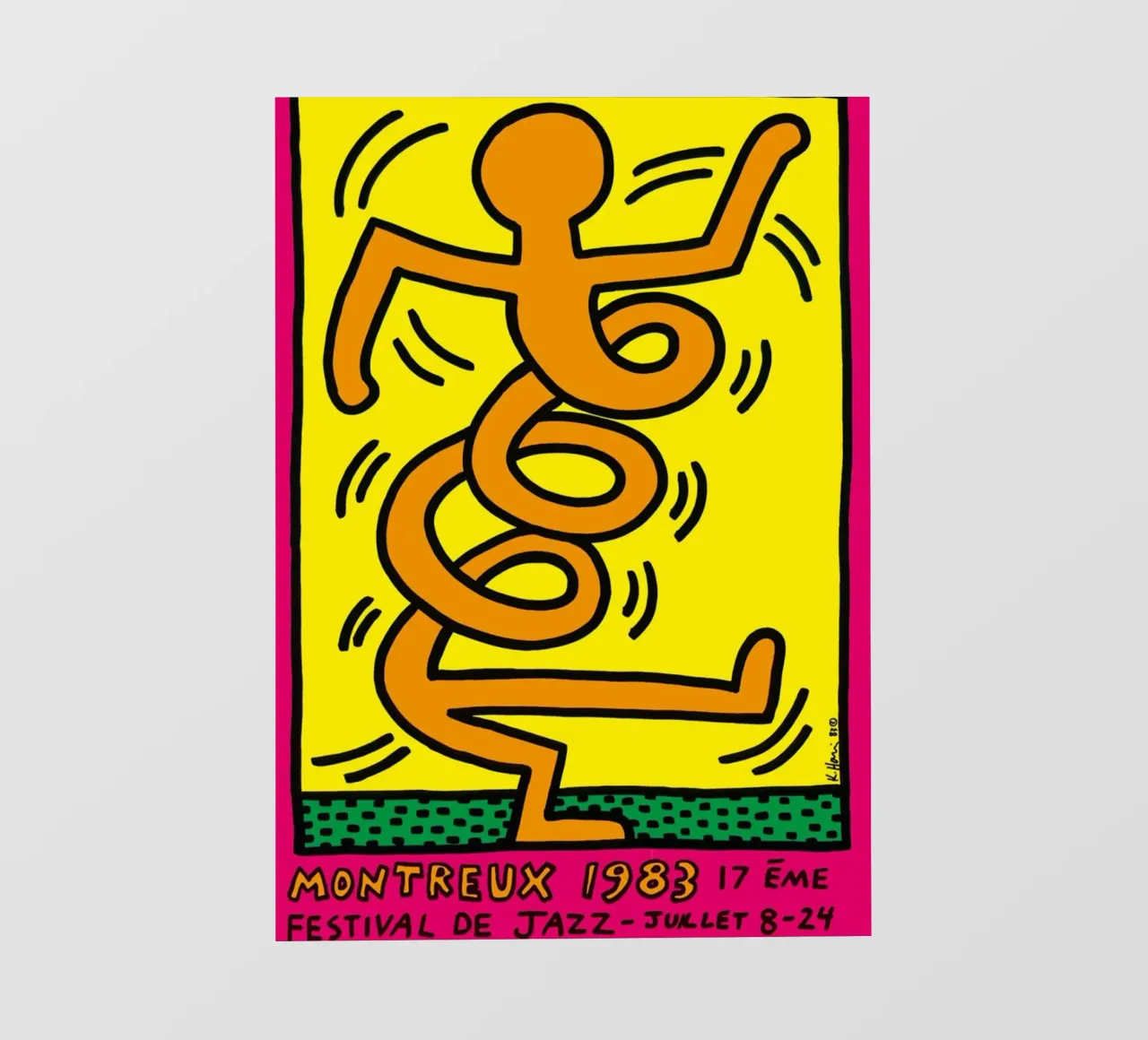 keith haring telo in pvc da Roger