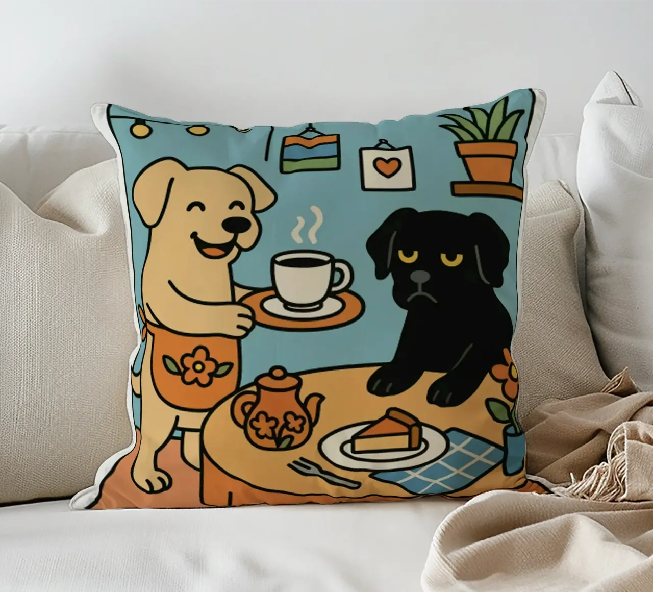 More Espresso Less Depresso Dog cuscino da mary shop