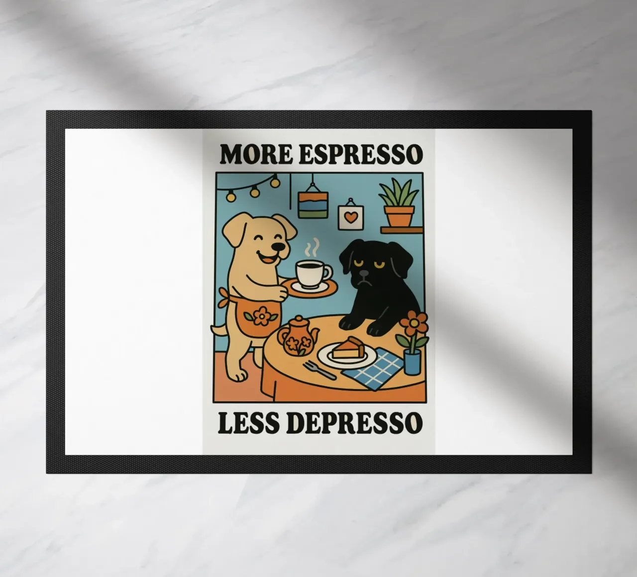 More Espresso Less Depresso Dog zerbino da mary shop
