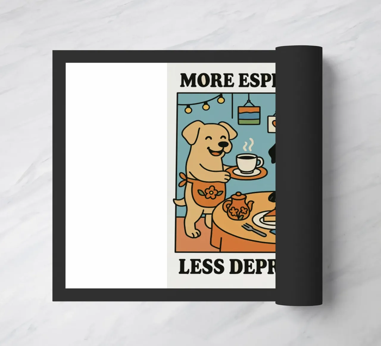 More Espresso Less Depresso Dog zerbino da mary shop