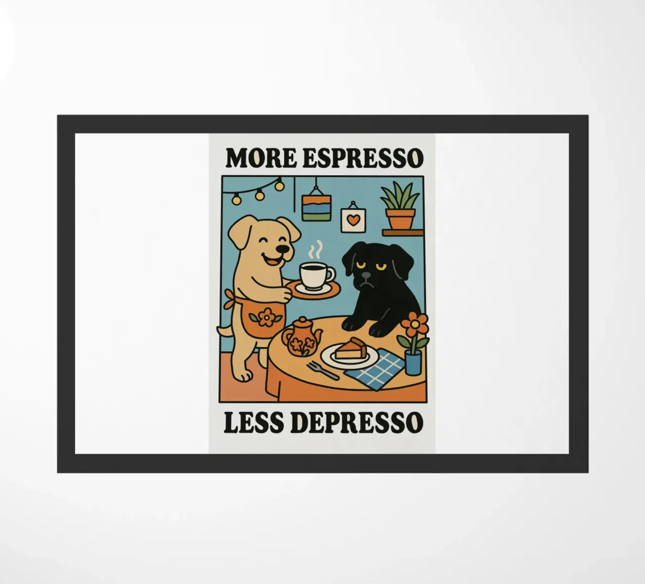 More Espresso Less Depresso Dog zerbino da mary shop