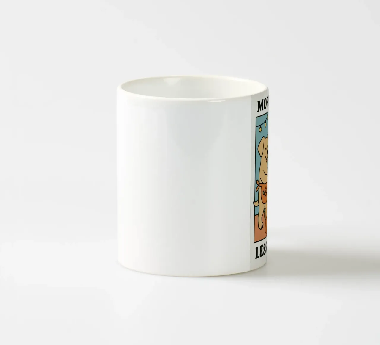 More Espresso Less Depresso Dog tazza in ceramica da mary shop